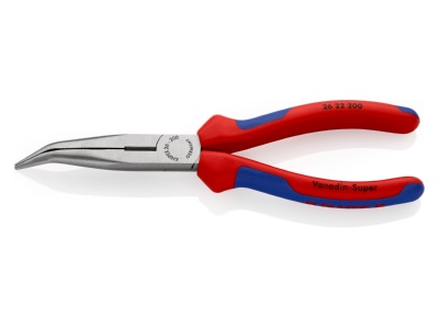 Produktbild 1 Knipex 26 22 200 Flachrundzange mit Schneide  200mm