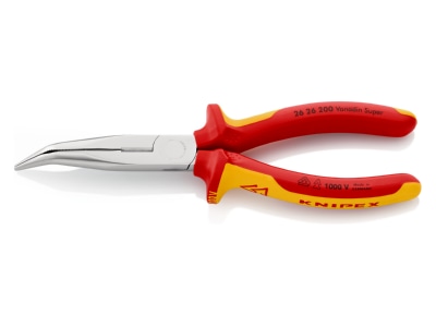 Produktbild 2 Knipex 26 26 200 Flachrundzange mit Schneide  200mm