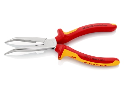 Produktbild 4 Knipex 26 26 200 Flachrundzange mit Schneide  200mm