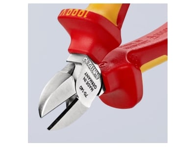 Product image detailed view 2 Knipex 70 06 140 Diagonal cutting plier 140mm
