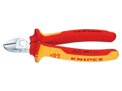 Produktbild 1 Knipex 70 06 160 Seitenschneider isoliert  160mm