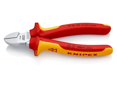 Produktbild 2 Knipex 70 06 160 Seitenschneider isoliert  160mm