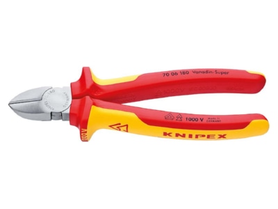 Produktbild 1 Knipex 70 06 180 Seitenschneider isoliert  180mm