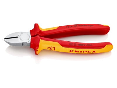 Produktbild 2 Knipex 70 06 180 Seitenschneider isoliert  180mm