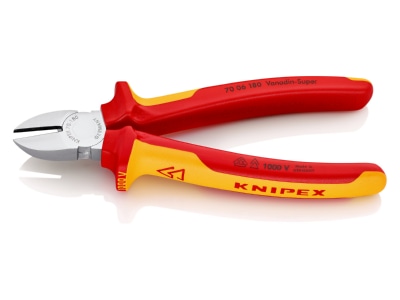 Produktbild 3 Knipex 70 06 180 Seitenschneider isoliert  180mm