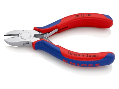 Detailansicht 1 Knipex 70 15 110 Seitenschneider verchromt  110mm