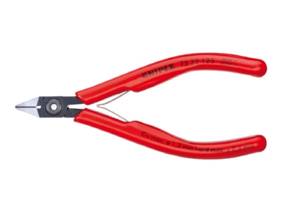 Produktbild 2 Knipex 75 22 125 Elektronik Seitenschneider brueniert  125mm