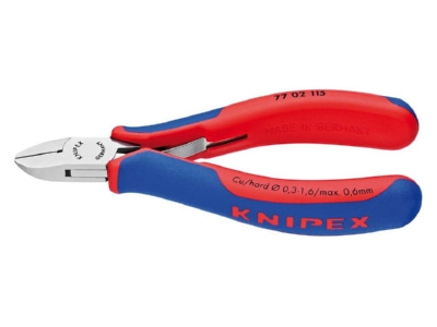 Produktbild 1 Knipex 77 02 115 Elektronik Seitenschneider spiegelpoliert 115mm