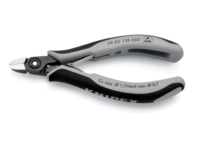 Detailansicht 2 Knipex 79 02 125 ESD Praezisons Seitenschneider ESD 125mm