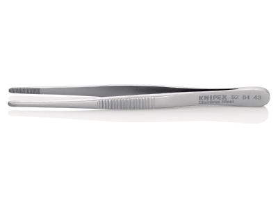 Produktbild 2 Knipex 92 64 43 Praezisions Pinzette stumpfe Form  120mm