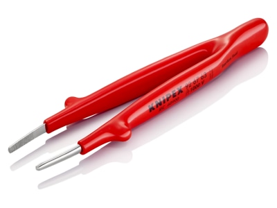 Detailansicht 1 Knipex 92 67 63 Praezisions Pinzette isoliert  145mm