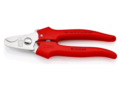 Detailansicht 2 Knipex 95 05 165 Kabelschere poliert  165mm