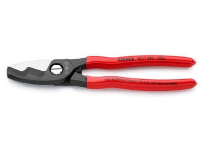 Produktbild 2 Knipex 95 11 200 Kabelschere mit Doppelschneide