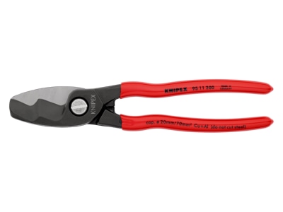 Detailansicht 1 Knipex 95 11 200 Kabelschere mit Doppelschneide