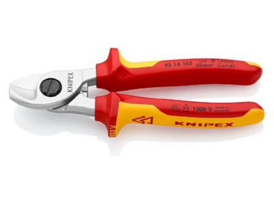 Produktbild 1 Knipex 95 16 165 Kabelschere isoliert  165mm