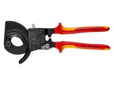 Detailansicht 1 Knipex 95 36 250 Kabelschneider isoliert  250mm