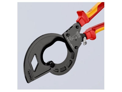 Detailed view 3 Knipex 95 36 320 Cable shears