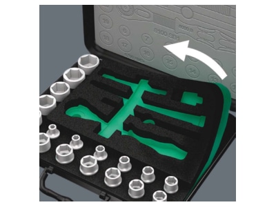 Product image detailed view 6 Wera 003533 Socket set 13 pieces
