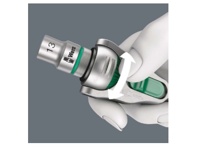 Detailed view 1 Wera 003550 Ratchet 3 8 inch
