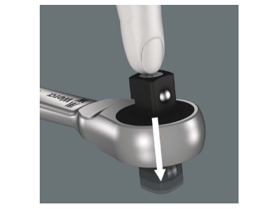 Detailed view 3 Wera 004033 Ratchet 3 8 inch
