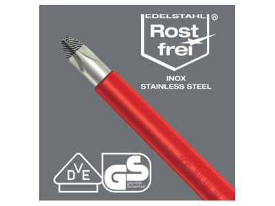 Detailansicht 8 Wera 022731 VDE Schraubendreher 0 8x4 0x100mm