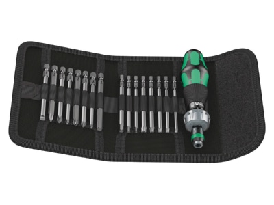 Produktbild Wera 051040 Bit Sortiment Kraftform  17 tlg