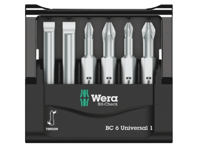 Produktbild 2 Wera 056474 Bit Sortiment Mini Check  6 tlg