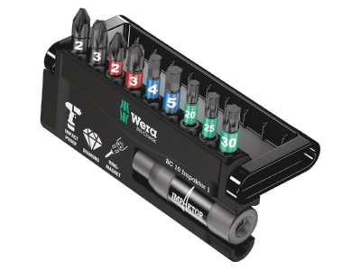 Produktbild 1 Wera 057680 Bit Sortiment 10 tlg