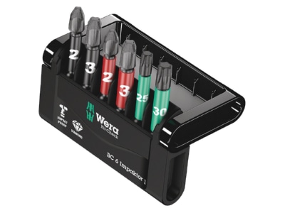 Produktbild 1 Wera 057695 Bit Sortiment Mini Check  6 tlg