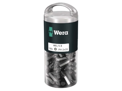 Produktbild Wera 072441  VE100  Phillips Recess Bit PH 2x25mm 072441  Inhalt  100 