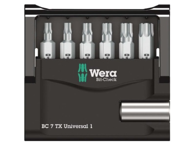 Detailansicht 4 Wera 073404 6 rund Bit Set 7 tlg