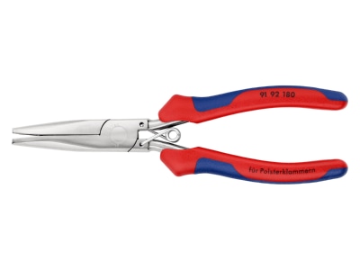 Produktbild 1 Knipex 91 92 180 Polsterklammerzange spiegelpol   185 mm