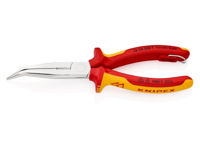 Produktbild 1 Knipex 26 26 200 T VDE Flachrundzange 200mm  mit Schneide