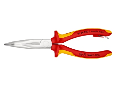 Produktbild 4 Knipex 26 26 200 T VDE Flachrundzange 200mm  mit Schneide