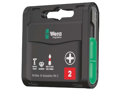 Produktbild Wera 05057752001 Bit Box Impaktor 15xPH 2x25