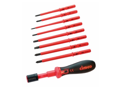 Produktbild 1 Cimco 11 4806 Drehm Schraubendreher Set VDE  9 tlg 