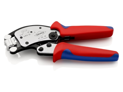 Detailansicht 1 Knipex 97 53 18 SB Aderendhuelsen Presszange 0 14 16qmm