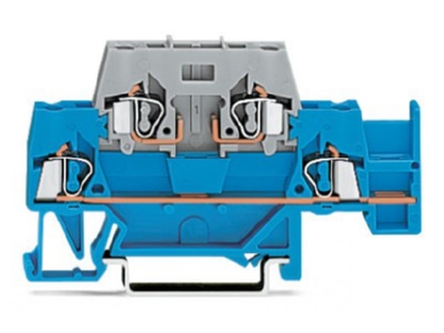 Produktbild WAGO 280 532 Doppelstockklemme blau grau