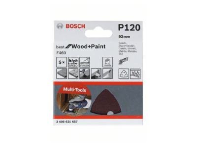 Product image 3 Bosch Power Tools 2 608 621 687  VE5  Sand paper emery cloth 120