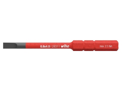 Produktbild Wiha 283110020 Bit slimBit elec   Schlitz 2 0 x 75mm