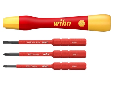 Produktbild Wiha SB28310401 Feinschraubendreher Set 4 tlg  M slimBits