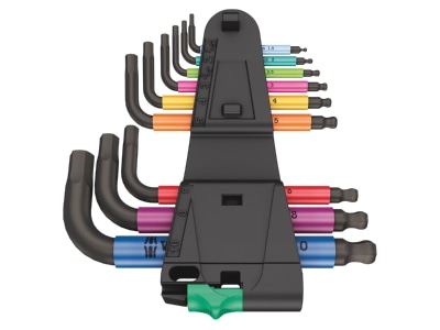 Produktbild 2 Wera 133164 Winkelschluessel Satz 9 tlg 