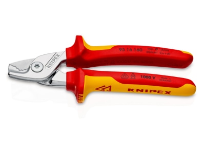 Produktbild 2 Knipex 95 16 160 VDE Kabelschere bis D15mm 50qmm