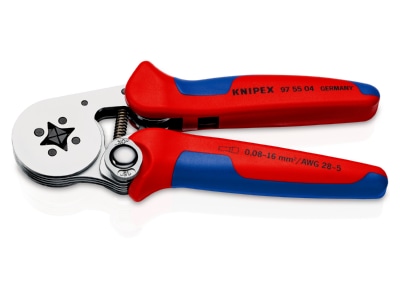 Produktbild 1 Knipex 97 55 04 SB Aderendhuelsen Presszange 0 08 10 16qmm