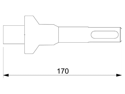 Dimensional drawing 1 OBO SDS EWP 8x10 Nail driver
