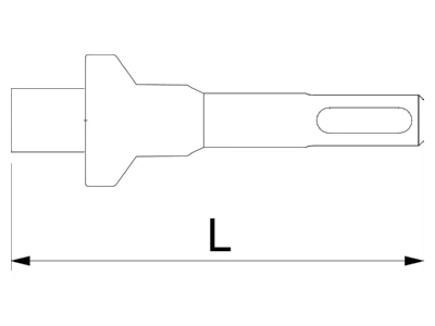Dimensional drawing 3 OBO SDS EWP 8x10 Nail driver