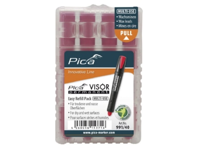 Produktbild Pica Marker 991 40  VE4  VISOR Ersatzminen permanent  rot 991 40  Inhalt  4 
