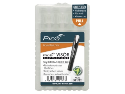 Produktbild Pica Marker 991 52  VE4  VISOR Ersatzminen permanent  weiss 991 52  Inhalt  4 