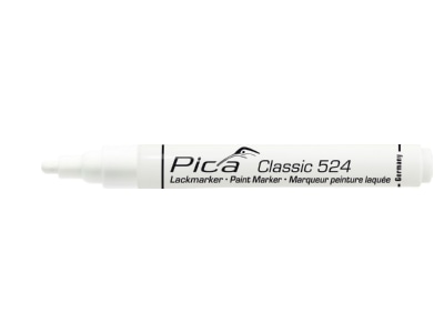 Detailansicht Pica Marker 524 52 Lack  Industriemarker weiss