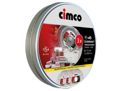 Product image 2 Cimco 206814  VE3  Cutting disc set 206814  quantity  3 